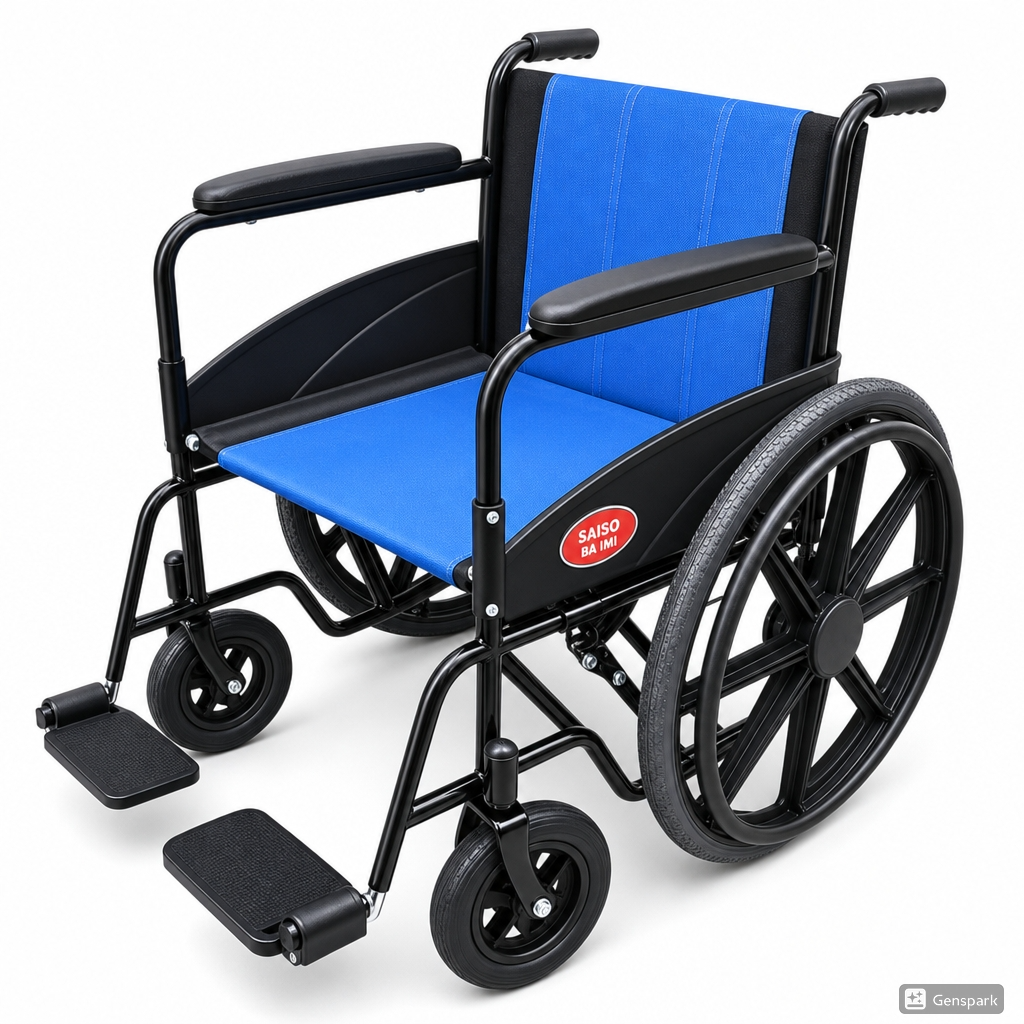 Folding Wheelchair for Home Use and Travel | Comfortable Seat Cushion 1 Folding Wheelchair for Home Use and Travel | Comfortable Seat Cushion